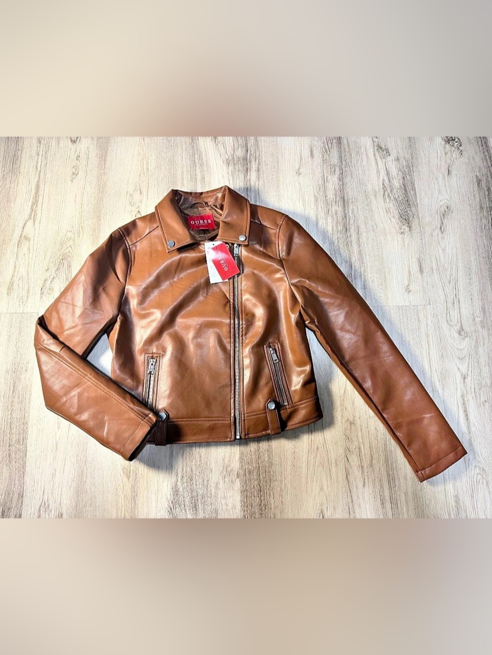 Guess Brown Moto Jacket